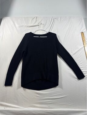 Athleta Black V-Neck Sweater XXS